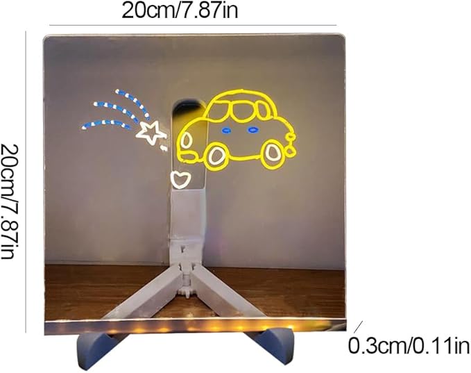 Personalized LED Erasable Acrylic Lamp for Kids
