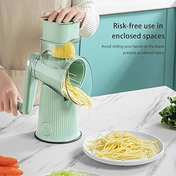 5 in 1 Rotary Cheese Grater Vegetable Slicer