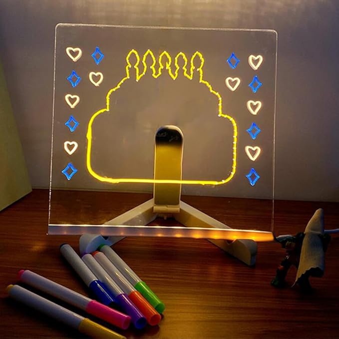 Personalized LED Erasable Acrylic Lamp for Kids