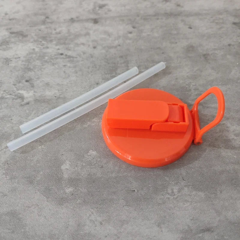 Portable Soda Can Lid and Silicone Straw