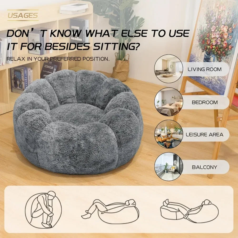 Filled Bean Bag Chair
