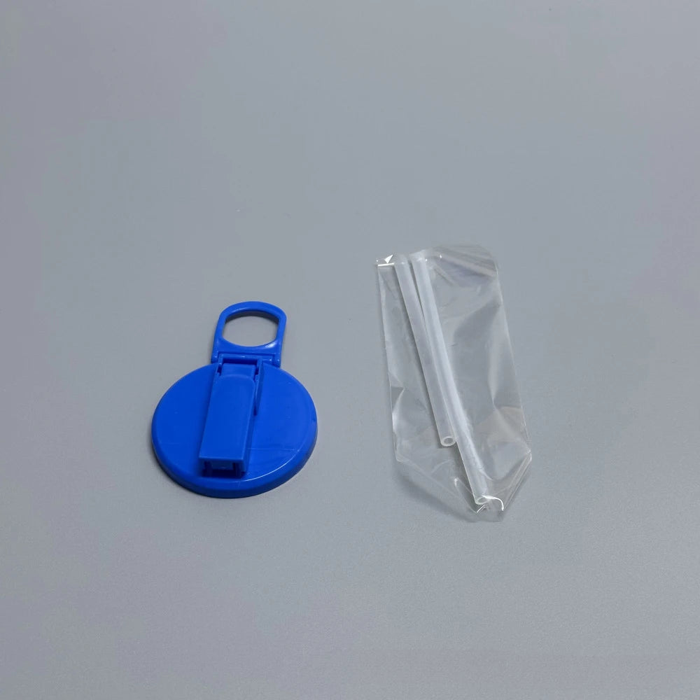 Portable Soda Can Lid and Silicone Straw