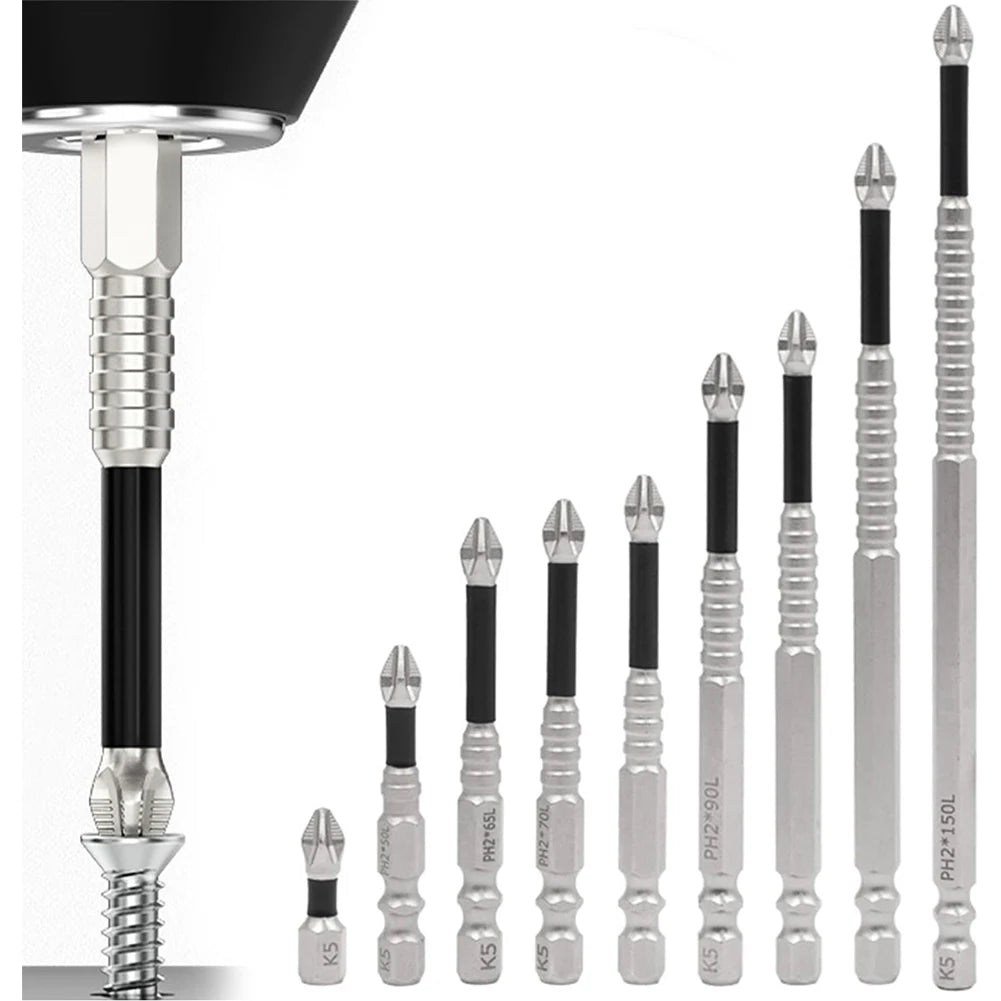 6/9 Pcs High Magnetic Screwdriver Drill Bit Kit
