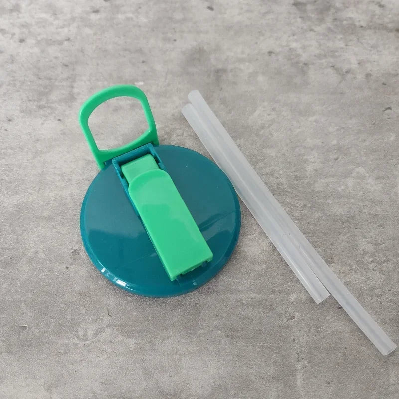 Portable Soda Can Lid and Silicone Straw