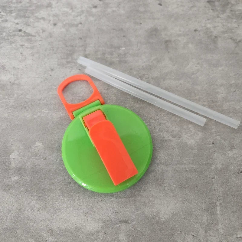 Portable Soda Can Lid and Silicone Straw
