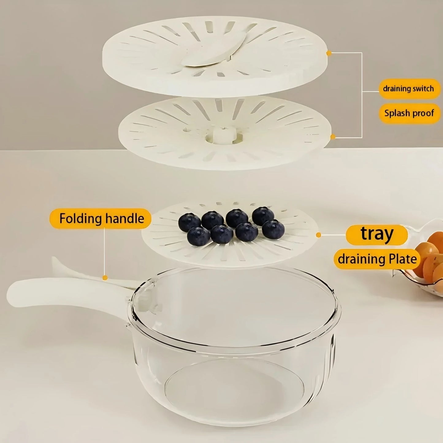 Veggie Washing Bowl with Lid