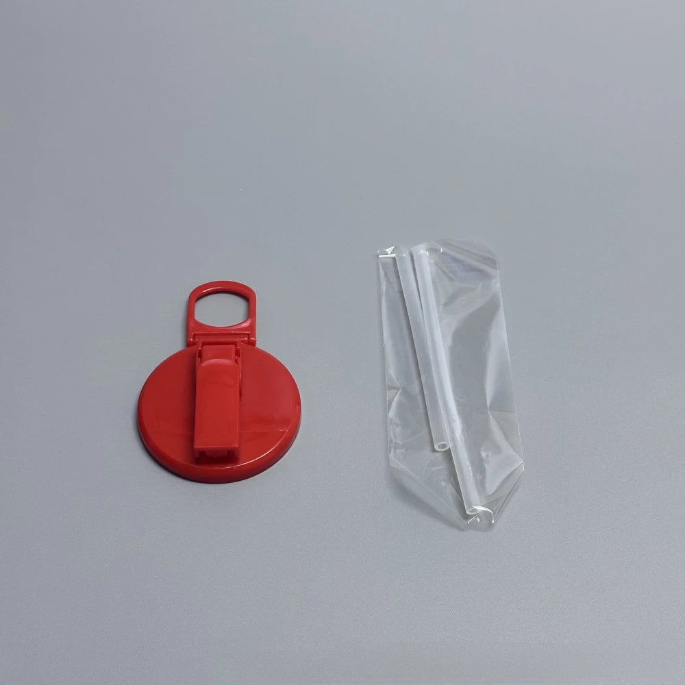 Portable Soda Can Lid and Silicone Straw