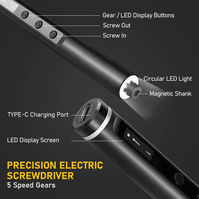 Glacok S6 MAX 5-Speed Torque Precision Electric Screwdriver