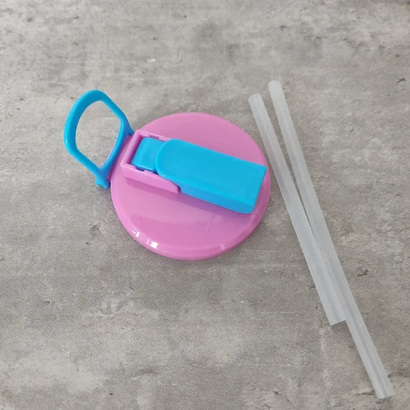 Portable Soda Can Lid and Silicone Straw