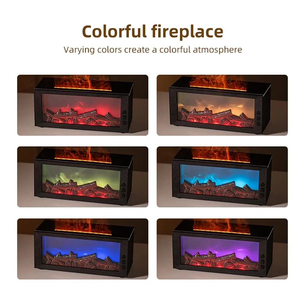 300ml Essential Oil Diffuser with Colorful Flame, Aromatherapy Machine