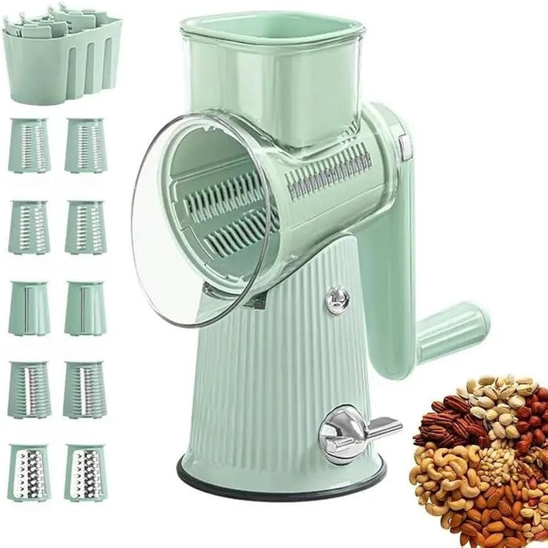 5 in 1 Rotary Cheese Grater Vegetable Slicer