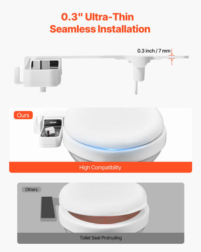 AquaJet™ Ultra-Thin Bidet Attachment