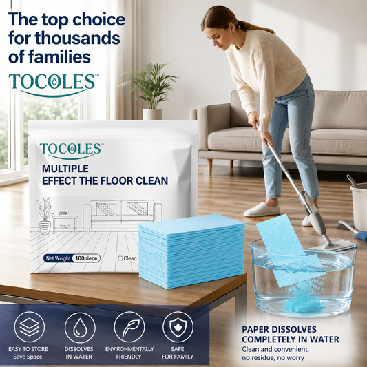 Floor Cleaning Tablets — Multi-Surface Antibacterial, 100 Pack
