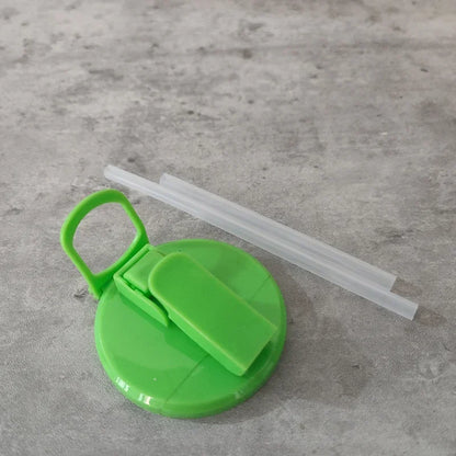 Portable Soda Can Lid and Silicone Straw