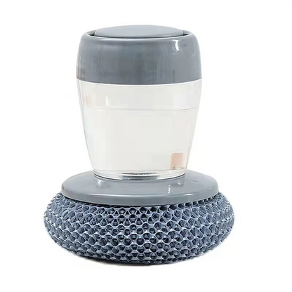Brush with soap dispenser