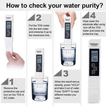 Digital Water Quality Tester TDS EC Meter