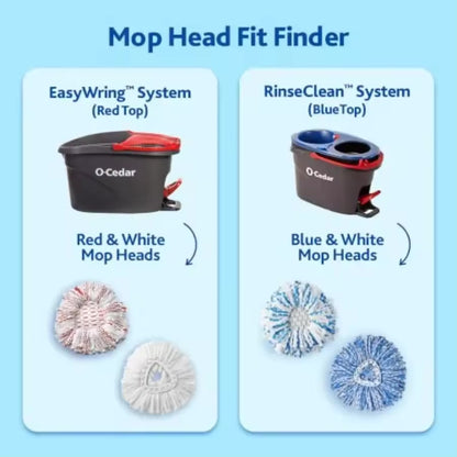Microfiber Spin Mop Refill Head — 2-Pack, Universal Fit